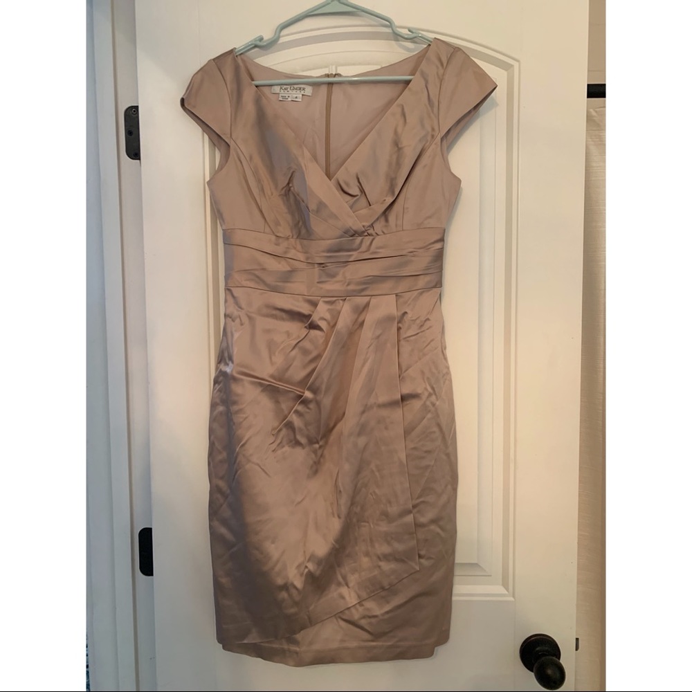 Champagne formal dress Kay Unger New York size 4